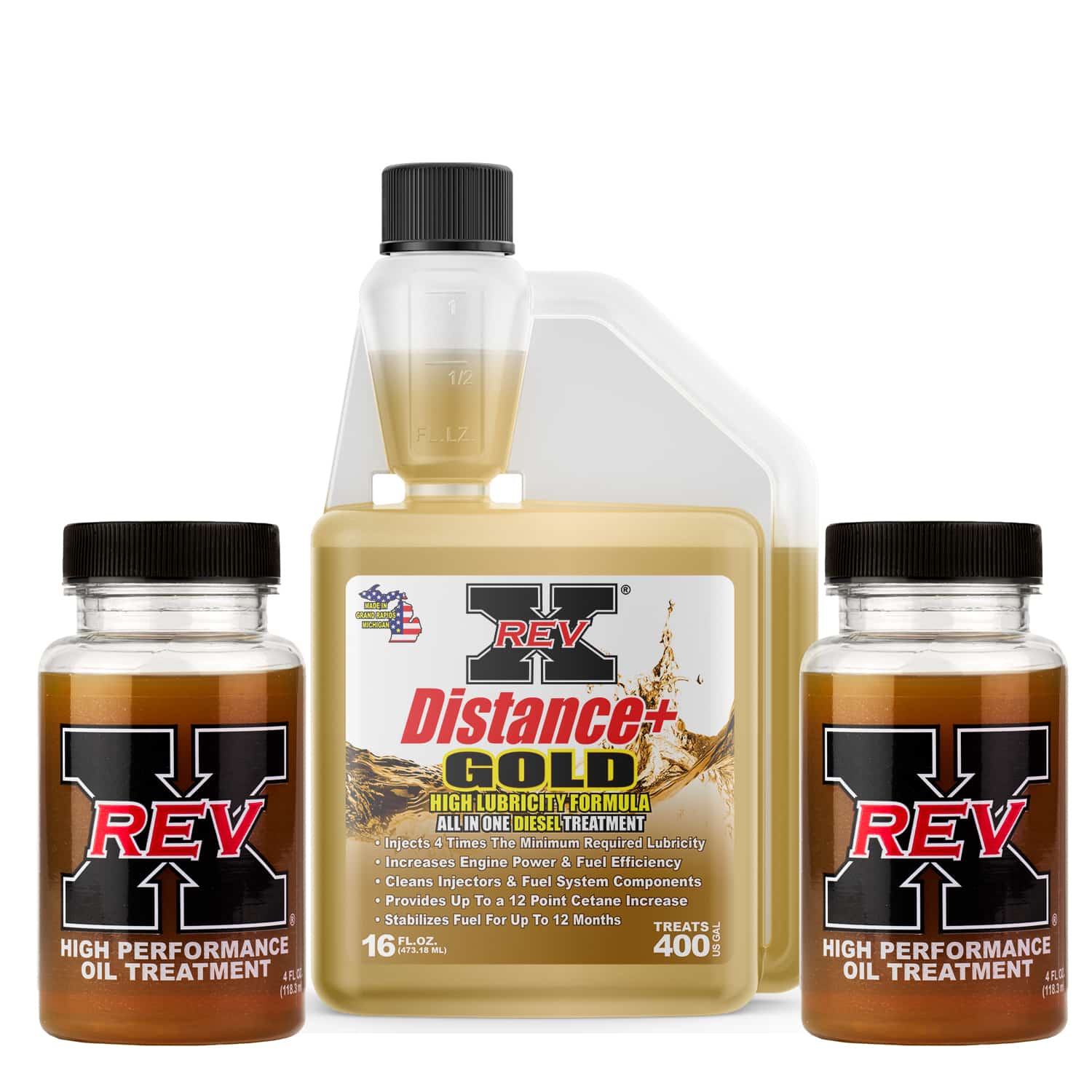 Diesel Gold Kit – Rev X – Diesel Treatment – 16 oz 2 4oz