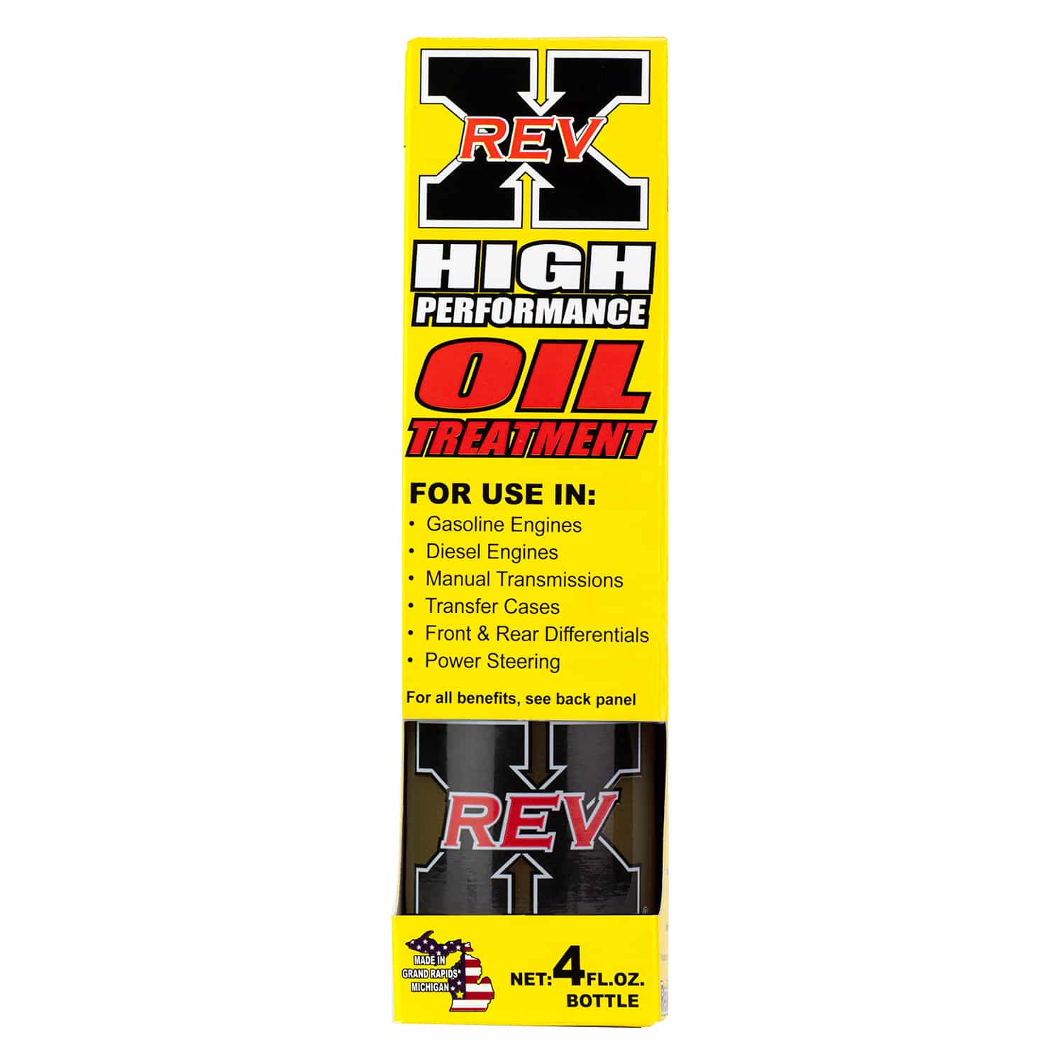 REV0401B – REV X High Performance Oil Additive – 4 fl. oz.