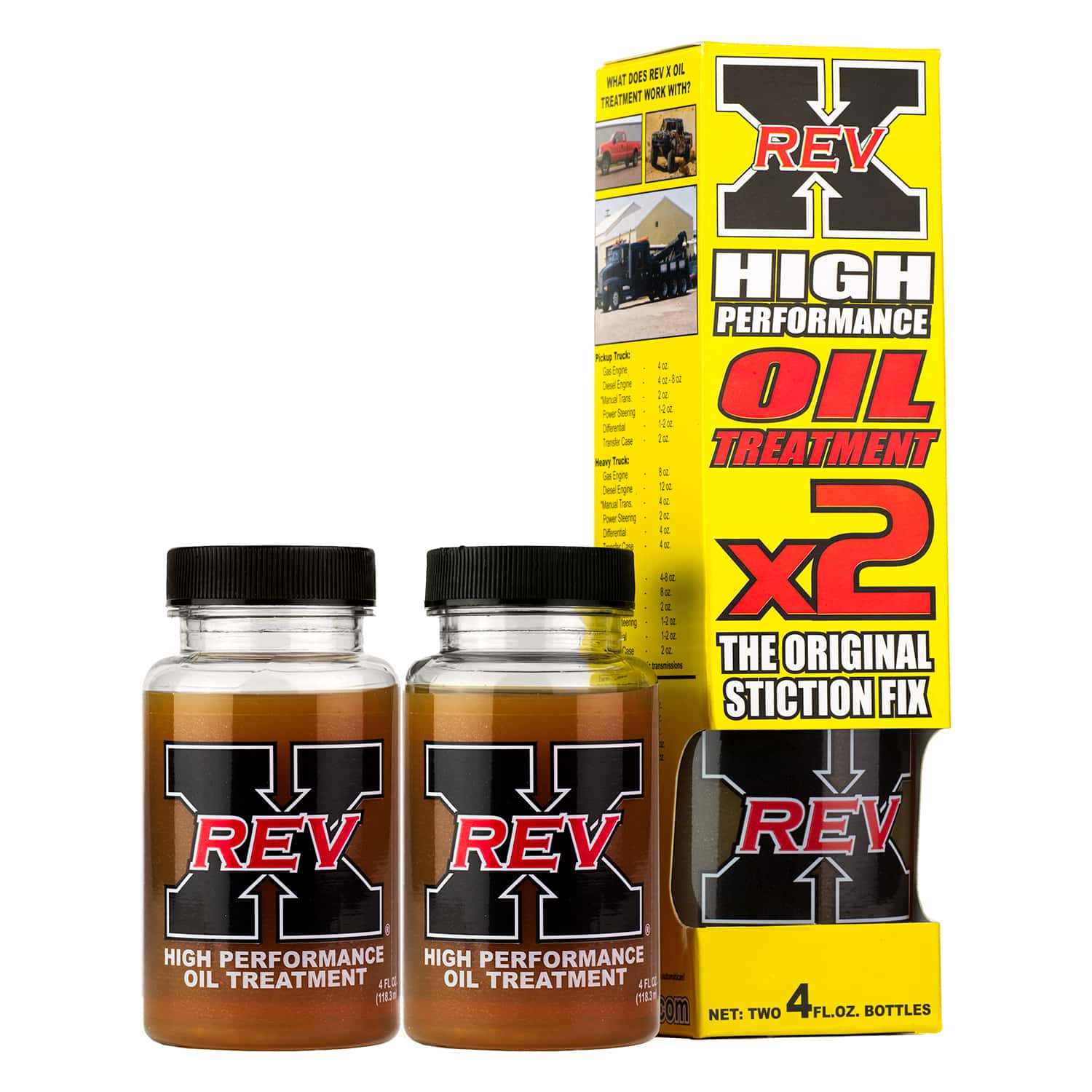 REV0402BS – REV X Stiction Fix Oil Treatment – Two 4 fl. oz. Bottles